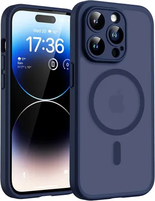 حالة iPhone 14 Pro من TOCOL، متوافقة مع MagSafe، حماية كاميرا محسنة، مقاومة للصدمات ومضادة للخدش شفافة