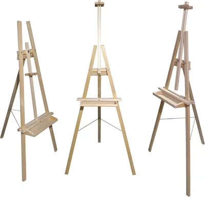Caballete Clásico de Madera 195 cm Plegable Tipo A Multiposiciones para Arte Pintura Expos Best Deal