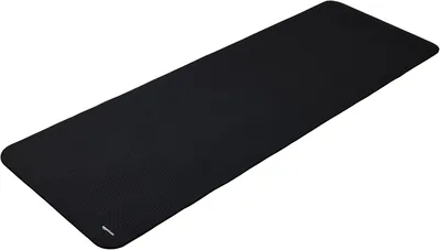 Amazon Basics Yoga Mat Antiscivolo Extra Spessa per Pilates 183 x 61 x 1 cm Nera