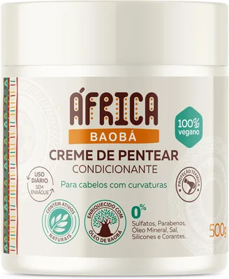 Ápice Creme de Pentear África Baobá | Hidratação e Proteção para Cabelos Cacheados | Melhor Preço