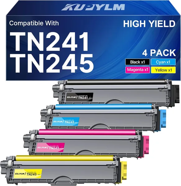 KUPYLM TN241/TN245 Toner Compatible avec Brother pour MFC-9330CDW etc. - Meilleures affaires