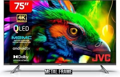 JVC 75 Inch QLED 4K UHD Android TV - Best Deal