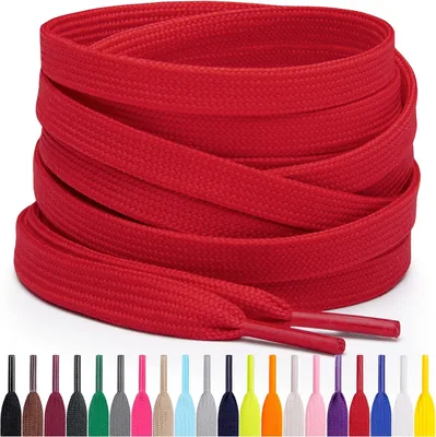 Lacets plats pour chaussures de sport Miscly, diverses longueurs et couleurs disponibles
