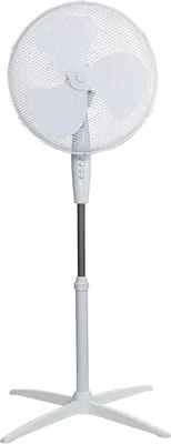 Ventilateur debout Russell Hobbs 16" Léger, 3 vitesses, oscillant large angle, flux d'air puissant - Blanc - Meilleure Offre