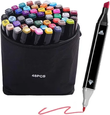 Corslet 48-Color Dual Tip Markers - Best Deal