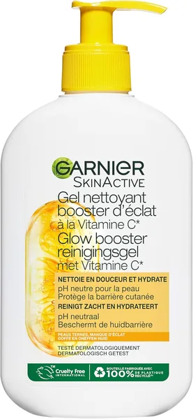 Garnier SkinActive Boosteur de Luminosité à la Vitamine C - Gel Nettoyant 250 ml - 75% Off