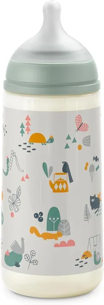 Suavinex Bottle 360 ml With Physiological SX Pro Silicone Teat, Anti-colic Valve, Dense Flow (L)