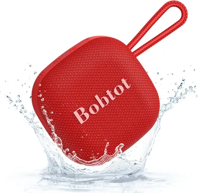 Bobtot Bluetooth Speaker Red IPX7 Waterproof Best Deal