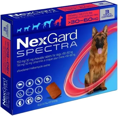 Nexgard Spectra 30.1-60KG 3 Chews - Best Deal