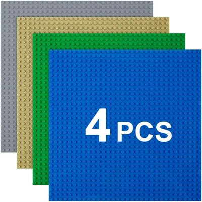HOTUT Classic płytka konstrukcyjna - Zestaw 4 klasyczna płyta, 25,5x25,5 cm