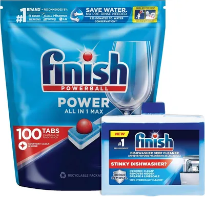 Finish 100s Auto Dishwasher Tablets + Cleaner - 38% Off