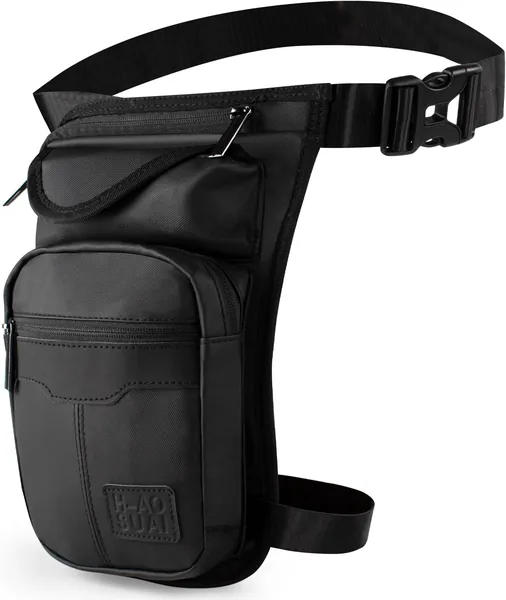 Virklyee Motorcycle Nylon Waist Bag Drop Leg Bag
