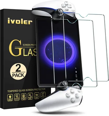 ivoler [2 Pak Screen Protector Compatibel met PlayStation Portal Remote Player, Tempered Glass Beschermer zonder Bubbels