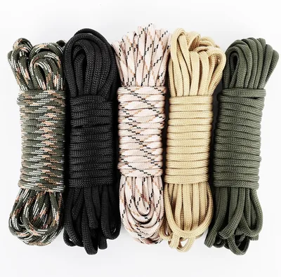 Romon Paracord 550 Tåghandlag 30 m, 4 mm, Tearrestant, 7 Kärn, Überlevnspassad Tåghandlag, 5 C