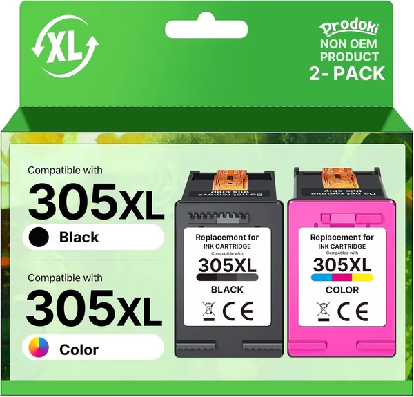 Ink Cartridge Replacement HP 305 XL Noir et Couleurs pour HP 305XL pour HP DeskJet 2820E 4220E 2720E 2700 2720 2700E 2723E 2800E Envy 6000 6032E 6432