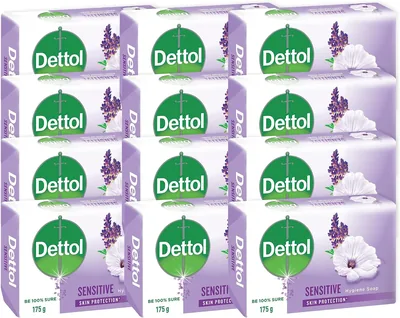 Dettol 12x175g Sensitive Hand & Body Soap
