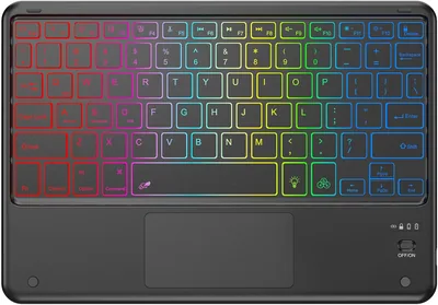 KBCASE Tablet Keyboard with Touchpad, 7-Color Backlight