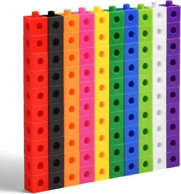 HOTUT Stacking Cubes 100 Pieces Math Learning Toys