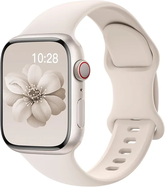 Pulseiras Esportivas de Silicone Compatíveis com Apple Watch 38mm/40mm/41mm - Masculina e Feminina