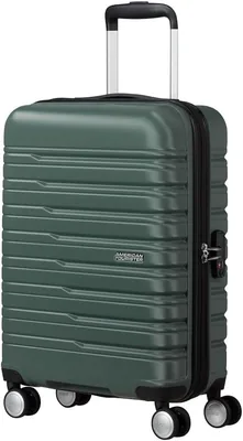 American Tourister Flashline - Spinner S, Equipaje de Mano, 55 cm, 34 L, Verde (Bosque Oscuro) - Ahorra un 41%