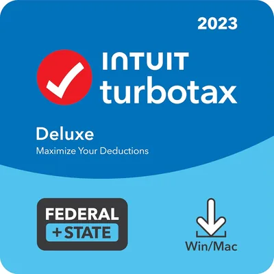 TurboTax Deluxe 2023 Tax Software PC/Mac Download Best Deal