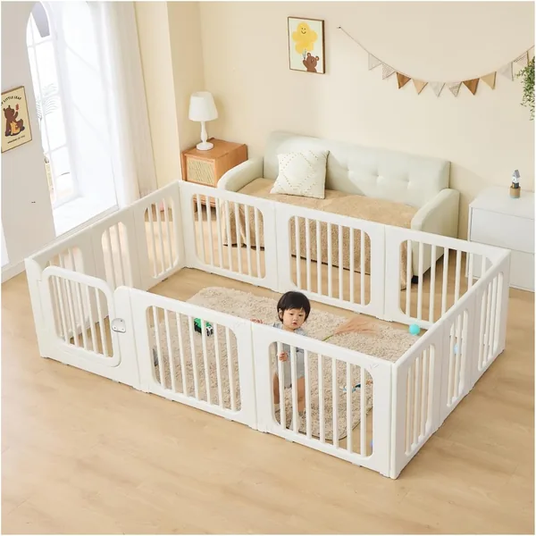 GU Mode Playpen, Baby Gate, Baby Fence, 3 Way Transformation Fence, Door Lock