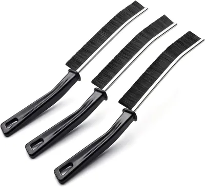 Set van 3 diepe reinigingsborstels voor verbindingen, hoeken en spleten - Geschikt voor badkamer, keuken, toilet, ramen en tegels F