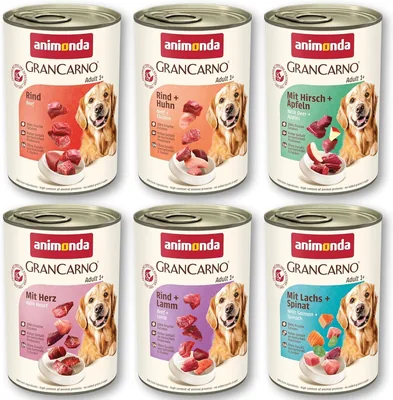 Animonda Grancarno Grancarno Adult Karma dla Psów, Mix Smaków, 6 x 400 g - Najlepszy Ceny