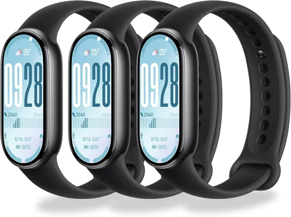 BABEJIA 3-10 Pieces Soft Straps Compatible with Xiaomi Smart Band 10/9/8