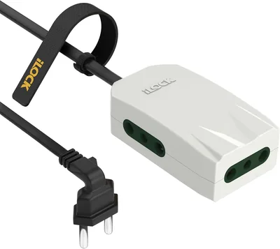 محول كهربائي iLOCK Mini - 3 منافذ (1.5 م، أبيض)