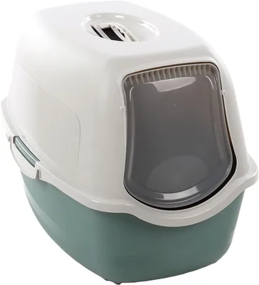Flamingo Lexie Green Litter Tray Large 39x56cm Removable Lid