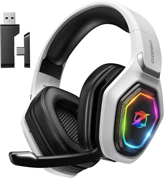 Ozeino Wireless Gaming Headset for Ps5, Ps4, Switch