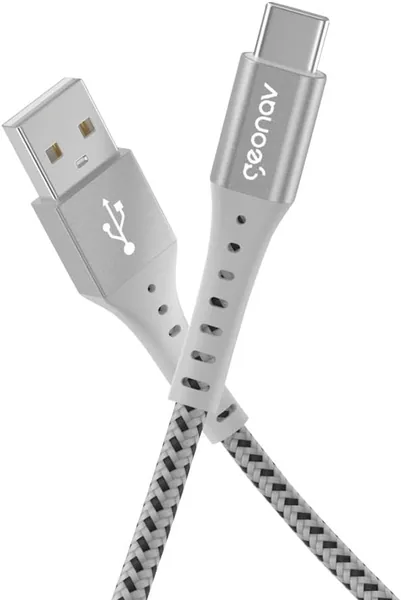 Geonav Cabo USB-A para USB-C, 1.2 metros, nylon trânsado