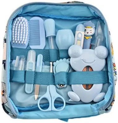 Jack Brown 13-In-1 New Born Baby Care Kit, Blue - Best Deal