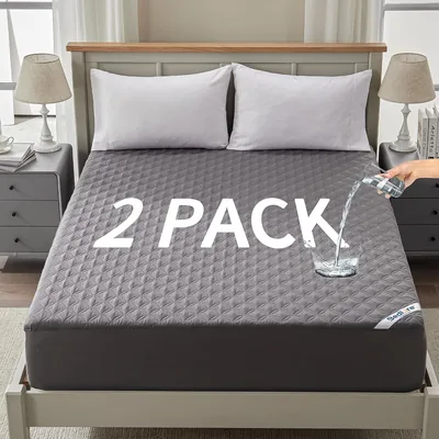 BEDLORE 2 Pcs Waterproof Double Mattress Protector 10% Off