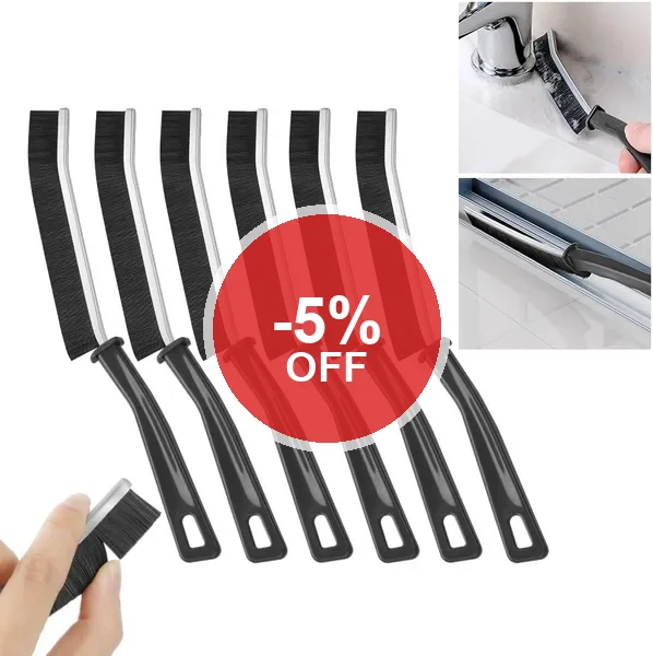 Vicloon Gap Cleaning Brush - 6 Stäppa Borster för Reinigung, Hardbristla for Kitchen & Bad, Gap & Corner