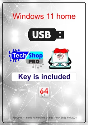 Tech-Shop-pro Windows 11 Home OEM USB Recovery Key