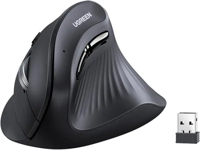 UGREN Vertical Ergonomic Mouse, Bluetooth & 2.4G, Quiet Clicks, 5 Buttons, 4000 DPI, Best Deal
