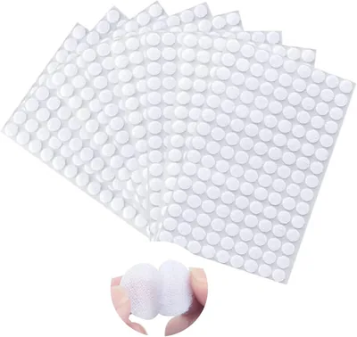 540 x 10 mm Double Face Autocollant Adhésif pour Matériels Pédagogiques et Usage Domestique (Blanc)