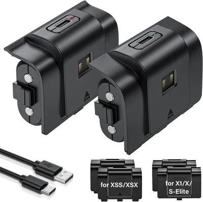 Rechargeable Controller Battery Pack for Xbox, 2x4800mWh, Best Deal
