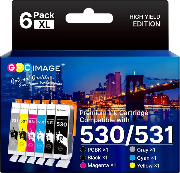 Cartouches d'encre compatibles GPC Image pour Canon 530/531 - Meilleure offre