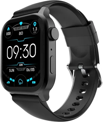 Fire Boltt Rise Smart Watch 1.85  HD Display with Bluetooth Calling, AI Voice Assistant, Rotating Crown,SpO2 & Heart Rate Monitor, 120+ Sports Modes,IP67 Waterproof