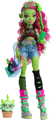 Monster High Venus McFlytrap Doll with Plant Monster Pet