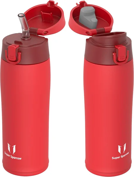 Super Sparrow Stainless Acero Agua Botella - Termo Botella - 350 ml / 500 ml / 750 ml / 950 ml - BPA Libre Termos Flask para Deportes
