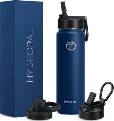 HydroPal Isolierflasche, 750 ml, Edelstahl, BPA-frei, 24 Stunden kalt / 12 Stunden heiß,lecksicher, Sport- & Wasserflasche