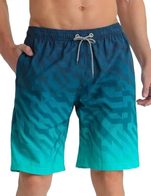 APTRO Herren Schwimmhosen, Lange Badehose, Schnelltrocknende Board Shorts, Freizeitshorts mit Innenslip