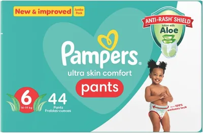 Pampers Size 6 Jumbo Pack - 44 Nappies with Lotion