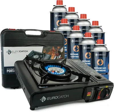 Eurocatch Gas Cooker w/8 Bottles