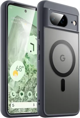 JETech Magnetisk Case för Google Pixel 8 6.2" 2023, Kompatibel med MagSafe, Luminiskt Matt Back Skyddande Telefoncase (Hassel)