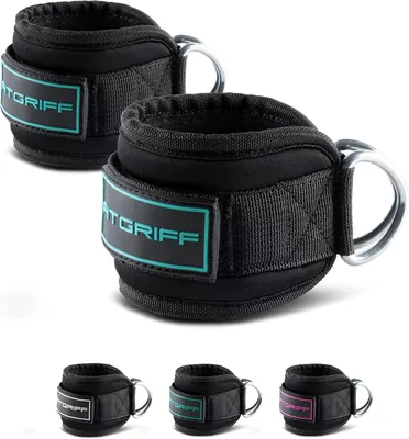 Fitgriff® Enkelbanden V3 voor Kabelmachine (2 stuks) - Gym Enkelriemen voor Kabelbevestiging, Fitness - Kickback Ankle Straps Best Deal